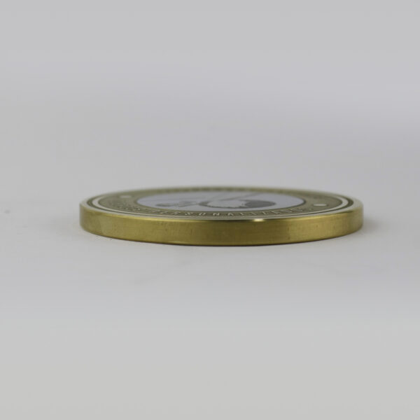 Medalhão em Bronze e Inox 63mm em Alto Relevo - Imagem 2